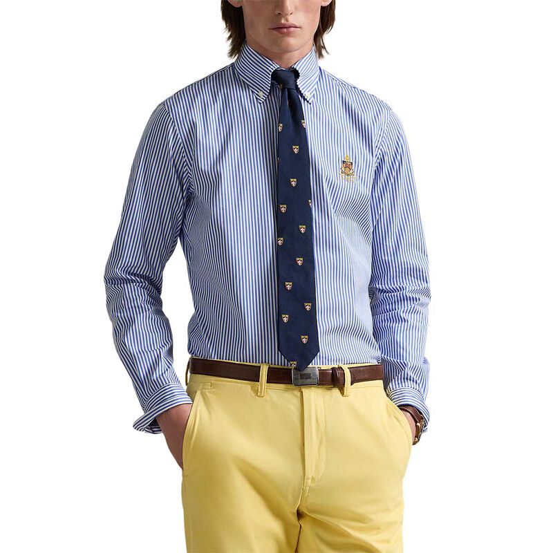 Polo Ralph Lauren Classic Fit Crest Striped Poplin Shirt image number 0